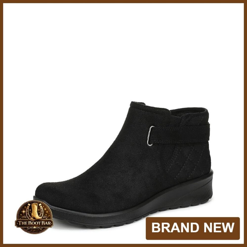 Stretch Knit Ankle Booties with Arch Support, Size 8